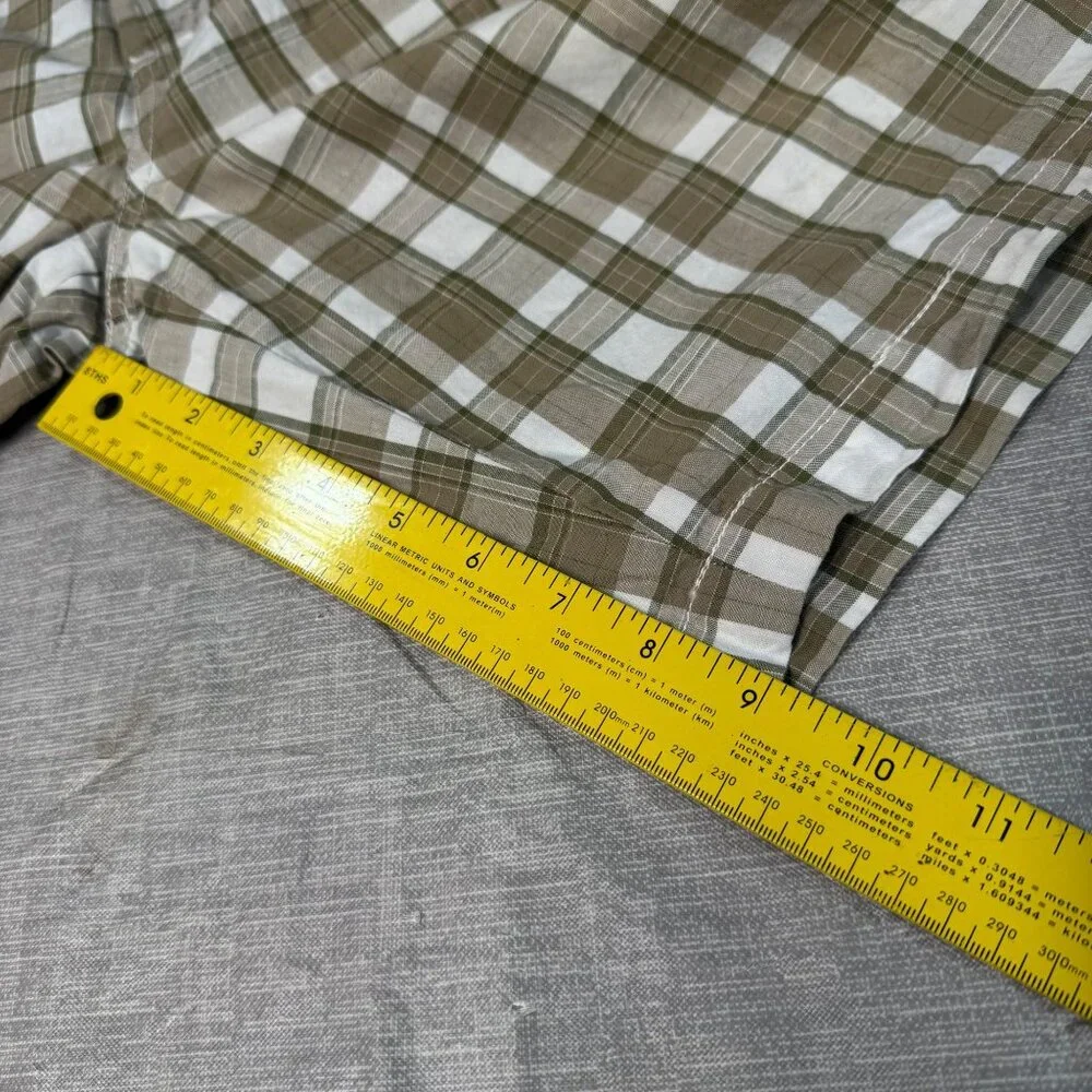 Black Brown 1826 Men's Plaid Cotton Shorts Size 36 Summer Golfing Leisure Play - Picture 11 of 16